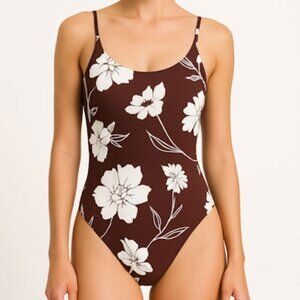TORY BURCH  High-Leg Tank Printed One-Piece Swimsuit - Daisy